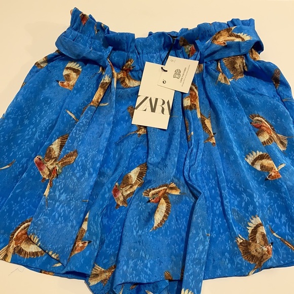 Zara  BERMUDA SHORTS SKORT HIGH WAIST S - Picture 6 of 10